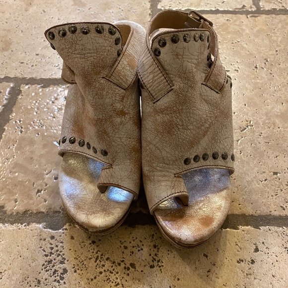 Bed Stu cobbler series wedge sandal - Picture 2 of 7